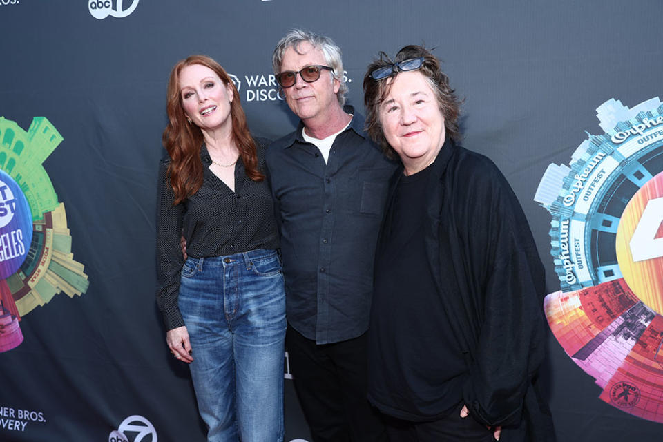 Julianne Moore, Todd Haynes and Christine Vachon - Credit: Emma McIntyre/Getty Images