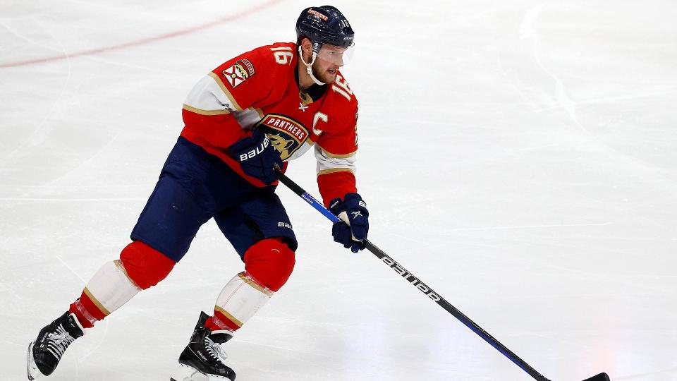 Panthers head coach Paul Maurice would not disclose the nature of Aleksander Barkov's injury following a Game 3 win on Monday, preferring to deflect with a witty joke instead. (Reuters)