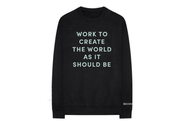 Create World crewneck, $60 (Michelle Obama Shop )