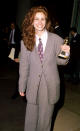 One of Julia Roberts's early red carpet appearances was in 1990 at the Golden Globes. Her quirky look included lots of hair and fabric.