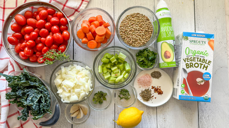 lentil vegetable soup ingredients