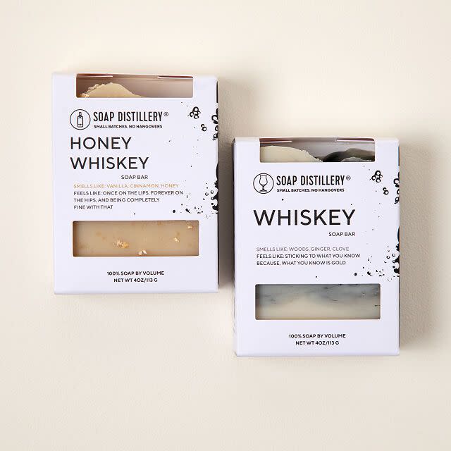 <p><a href="https://go.redirectingat.com?id=74968X1596630&url=https%3A%2F%2Fwww.uncommongoods.com%2Fproduct%2Fwhiskey-soaps-set-of-2&sref=https%3A%2F%2Fwww.cosmopolitan.com%2Fstyle-beauty%2Ffashion%2Fg23513430%2Ffunny-gifts-for-men%2F" rel="nofollow noopener" target="_blank" data-ylk="slk:Shop Now;elm:context_link;itc:0;sec:content-canvas" class="link ">Shop Now</a></p><p>Danielle Martin Whiskey Soaps</p><p>uncommongoods.com</p><p>$16.00</p>