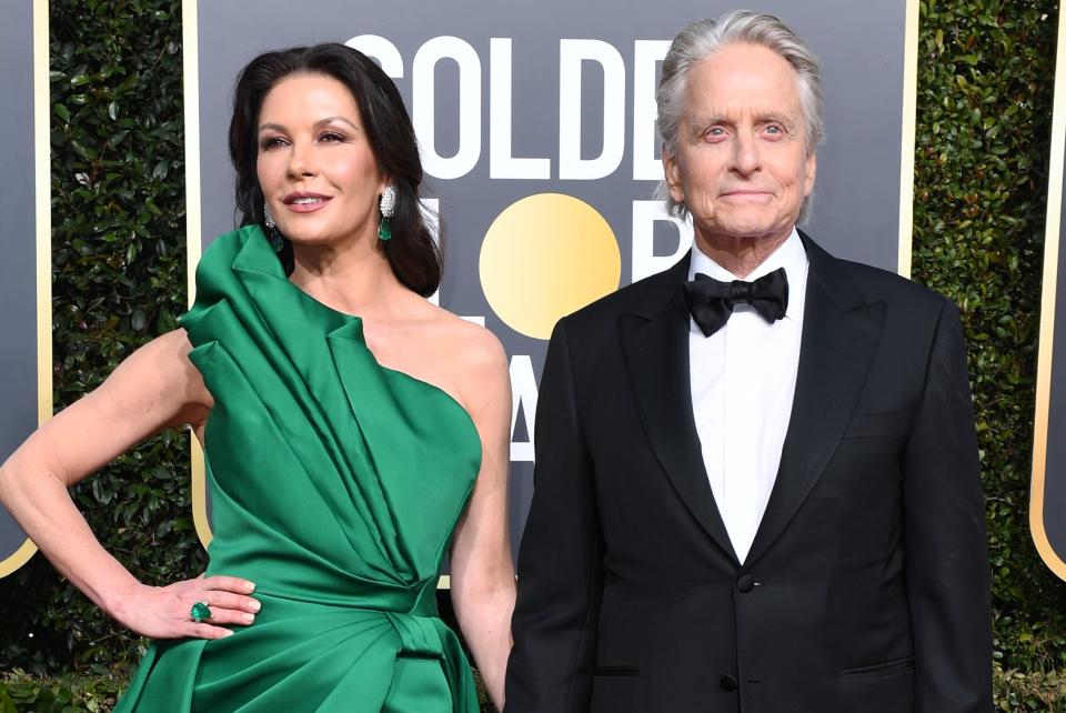 Catherine Zeta-Jones with husband Michael Douglas (VALERIE MACON/AFP/Getty Images)