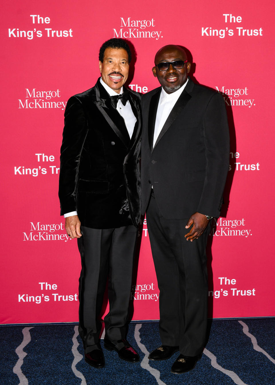Lionel Richie and Edward Enninful on red carpet for The Global Trust Gala