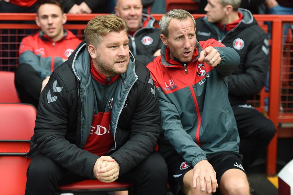 Official | Robinson (left) leaves Charlton with Bowyer (right) put in temporary charge: EMPICS Sport