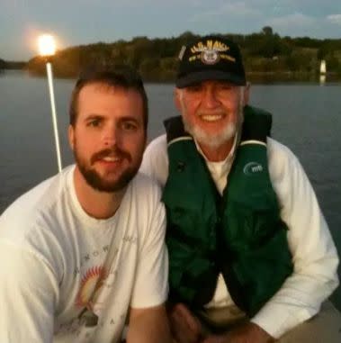 Brennan Gilmore with his grandpa,&nbsp;John Middlemas. (Photo: Brennan Gilmore)