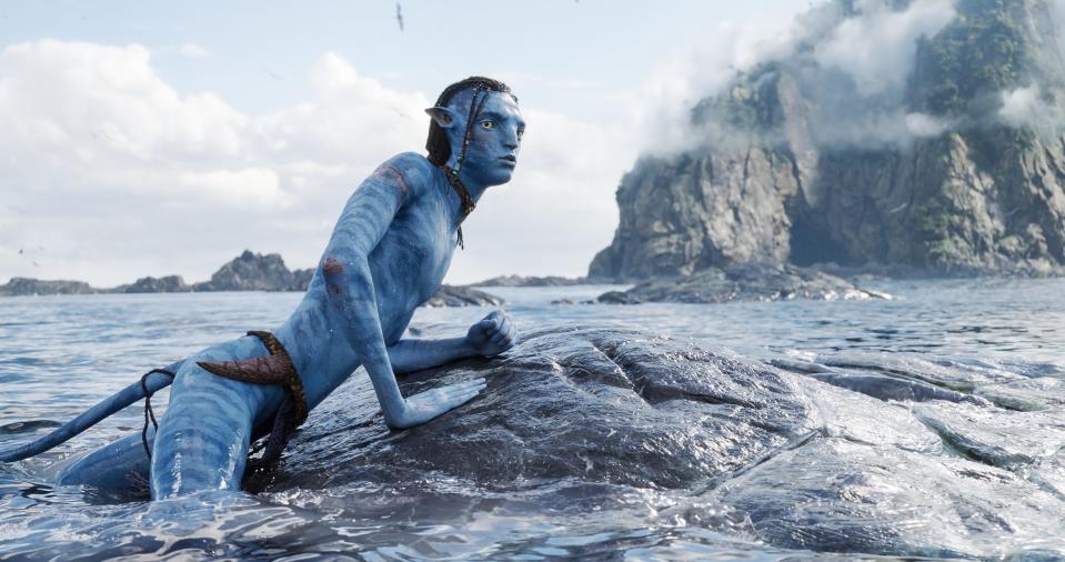 Lo’ak (Britain Dalton) makes a new seafaring friend in "Avatar: The Way of Water."