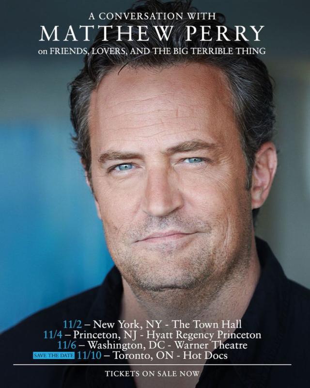 Matthew Perry de 'Friends' su libro que cuenta las adicciones que