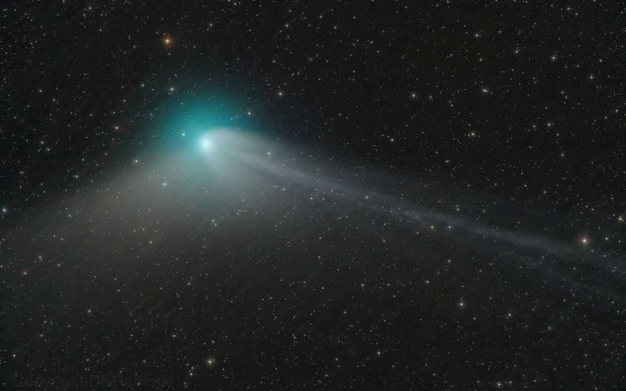 The green comet is named Comet C/2022 E3 (ZTF) - Dan Bartlett via Reuters