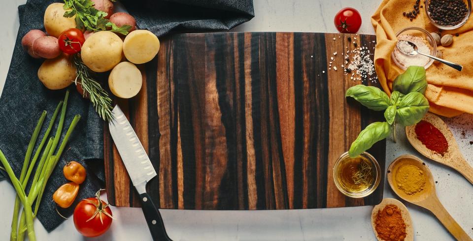 Stella Falone koa wood cutting board