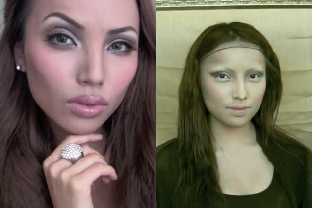 Promise Tamang Phan als Angelina Jolie und Mona Lisa (Screenshots: YouTube)