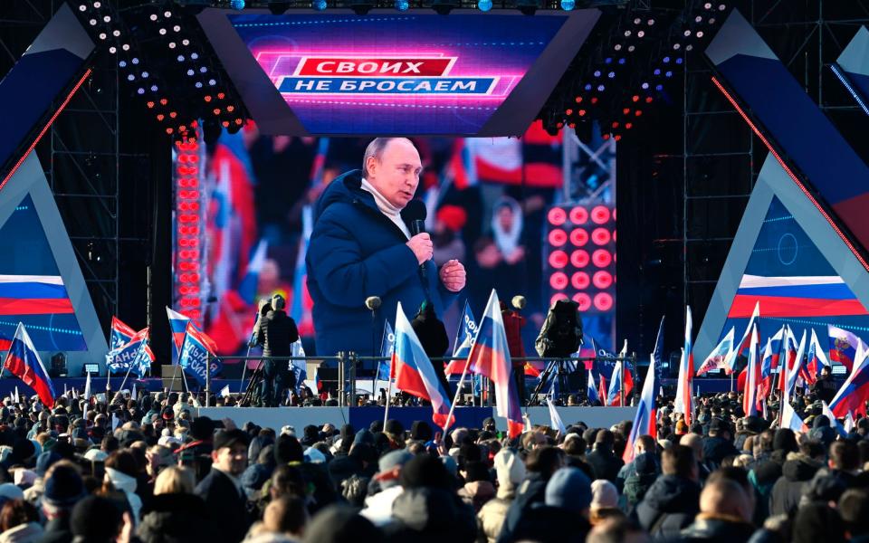 The rally was to celebrate the annexation of Crimea - Vladimir Astapkovich 