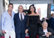 <p>Kirk attends his son Michael's Hollywood Star on the Walk of Fame ceremony.</p>