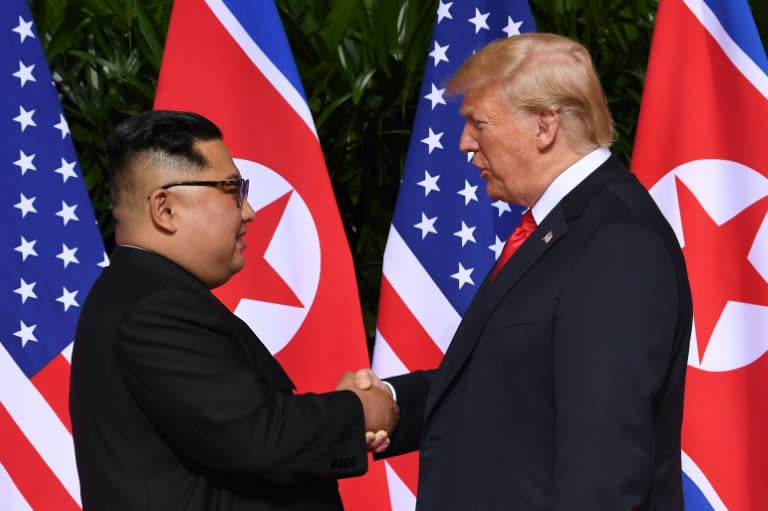 The historic handshake between North Korean leader Kim Jong Un and US President Donald Trump lasted some 13 seconds