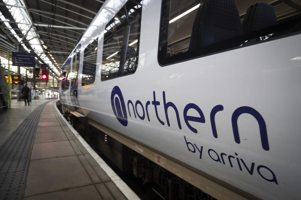 A Northern train at Leeds Train Station as it is announced that the Northern Rail franchise will only be able to continue "for a number of months". (Photo by Danny Lawson/PA Images via Getty Images)