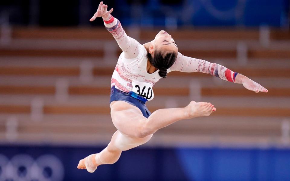 Great Britain's Jessica Gadirova in action on the floor during the Women's Qualification Subdivision 2 - Danny Lawson/PA Wire