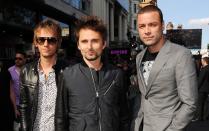 Ein japanischer Pornofilm habe sie zu ihrem Bandnamen "Rocket Baby Dolls" inspiriert, sagte Sänger Matthew Bellamy einmal. Weltbekannt wurden sie dann doch nicht als Gruppe mit Schmuddelnamen - sondern als "Muse". (Bild: Stuart C. Wilson/Getty Images for Paramount Pictures Internatio)