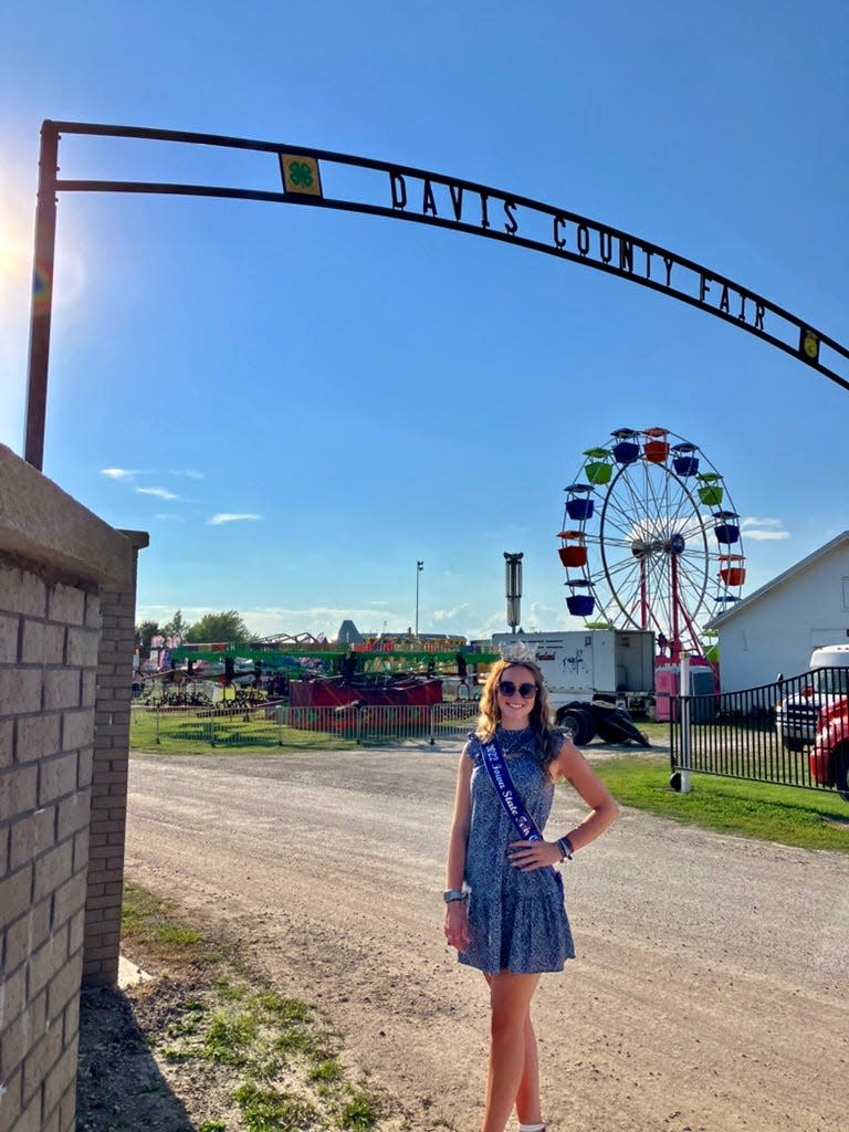 Iowa State Fair Queen Mary Ann Fox visited to 76 county fairs this summer.