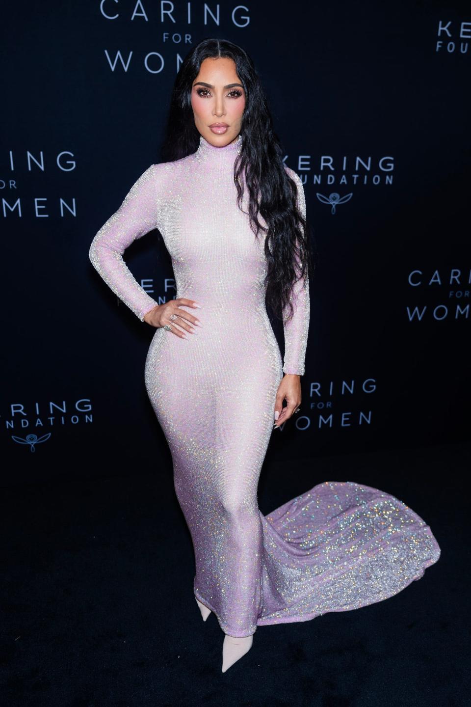 Kim Kardashian attends the 2023 Kering Caring for Women dinner in New York City.