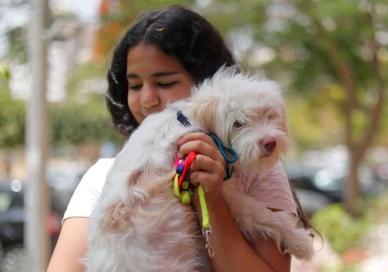 Veterinary clinic encourages people not to abandon their pets, amid concerns about the spread of the coronavirus disease (COVID-19), in Cairo