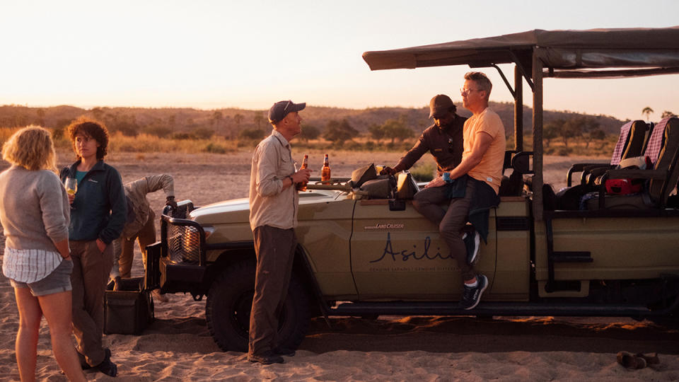 A safari jeep at Asilia Jabali House 