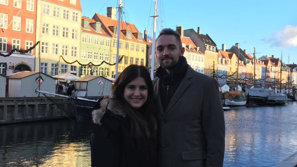 Here's Madeline and Sebastian visiting Copenhagen at Christmas 2017. - Madeline Robson