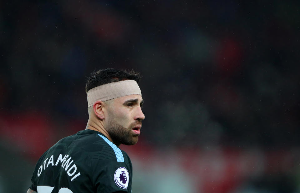 Nicolas Otamendi has been ever present in Manchester City’s backline this season, missing just one game in the league,