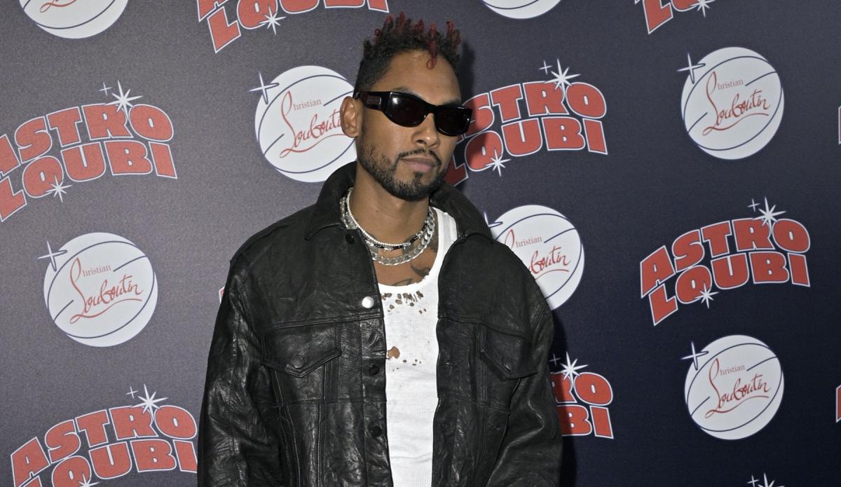 Miguel Buckles into Spiked Combat Boots at Christian Louboutin's Spring  2024 Men's Presentation