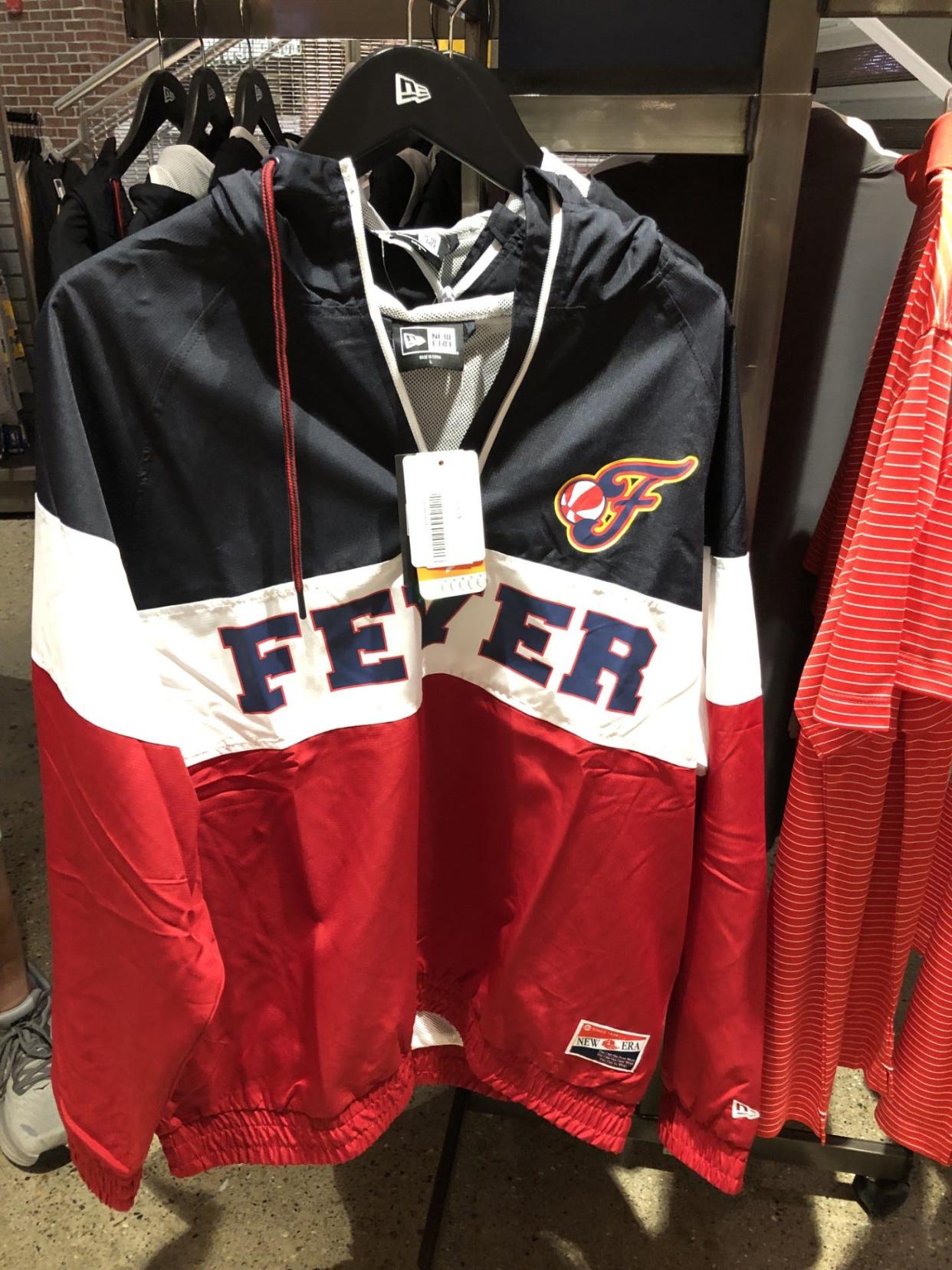 Indiana Fever colorblock windbreaker.