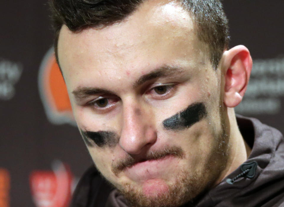 johnny manziel responded to his father’s comments via instragram. (AP)