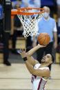 UNLV guard Marvin Coleman (31) goes up for a basket in the first half of an NCAA college basketball game against North Carolina in the Maui Invitational tournament, Monday, Nov. 30, 2020, in Asheville, N.C. (AP Photo/Kathy Kmonicek)