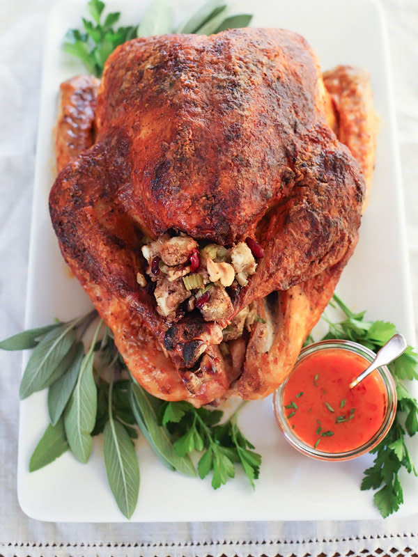 <strong>Get the <a href="http://www.foodiecrush.com/2014/11/buffalo-roasted-turkey/" target="_blank">Buffalo Roasted Turkey recipe</a> from Foodie Crush</strong>