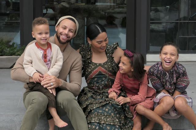 <p>Ayesha Curry/Instagram</p> Stephen Curry and family