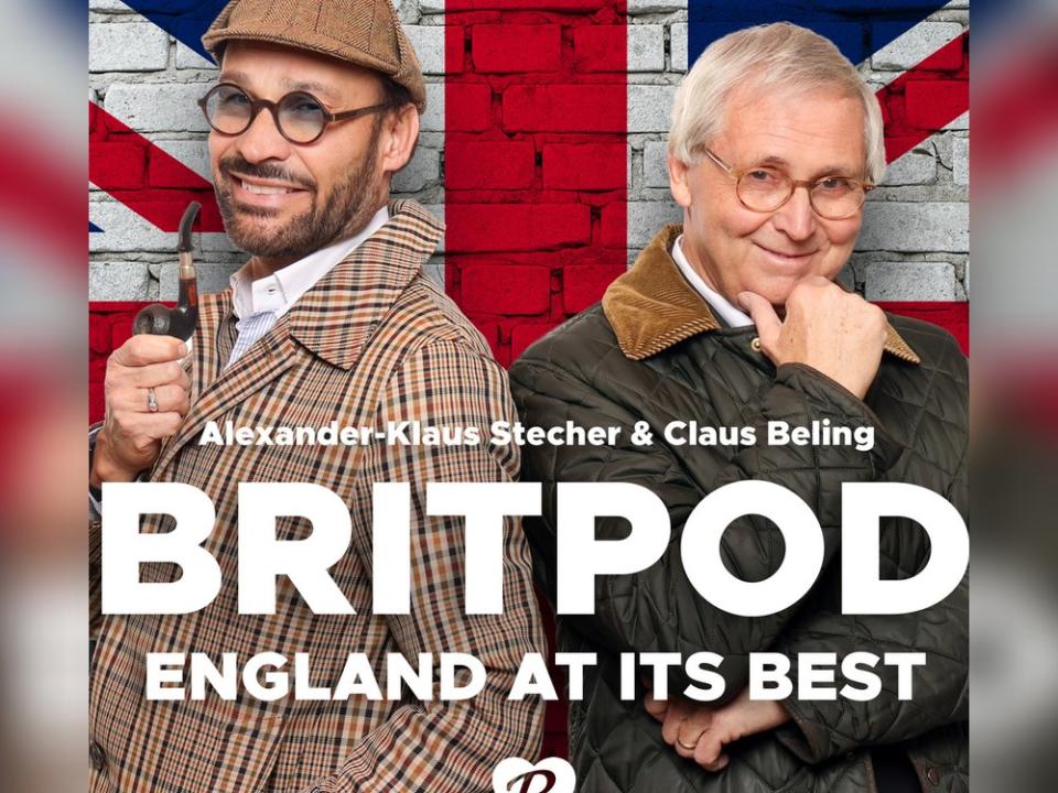 Dr. Claus Beling (r.) und Alexander-Klaus Stecher  auf den Spuren von Rosamunde Pilcher. (Bild: Britpop – England at its Best)