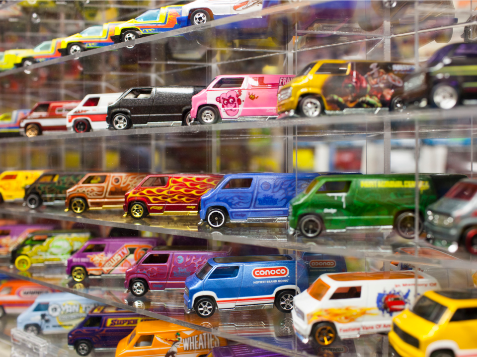 A Ford mini truck collection.
