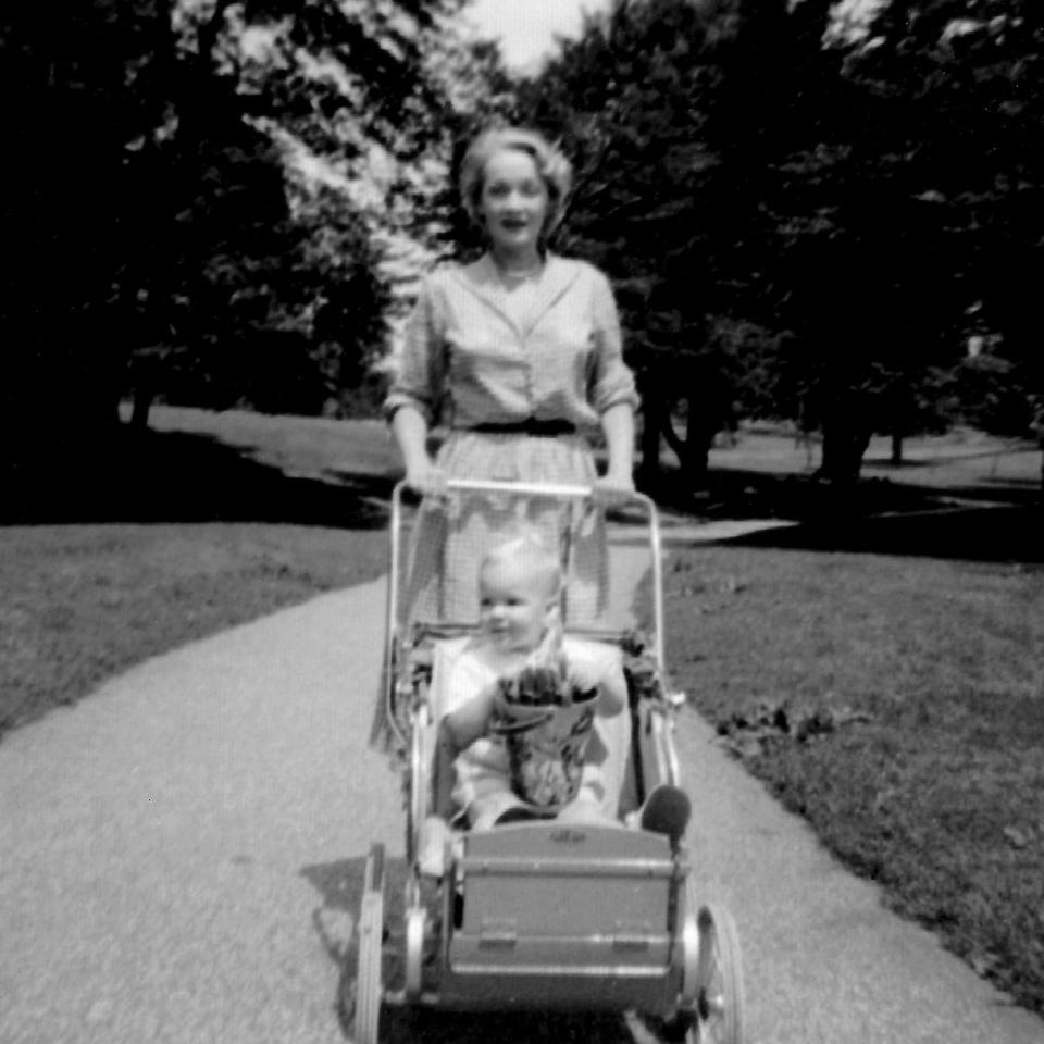 Dietrich 'blending in' with Michael in Central Park - Courtesy of Wendy Riva