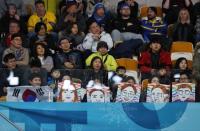 Curling - Pyeongchang 2018 Winter Olympics - Women's Final - Sweden v South Korea - Gangneung Curling Center - Gangneung, South Korea - February 25, 2018 - Fans of South Korea watch the match. REUTERS/Phil Noble