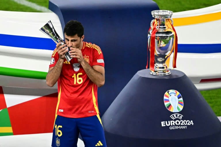 Spain's Rodri named best player of Euro 2025 Yahoo Sports