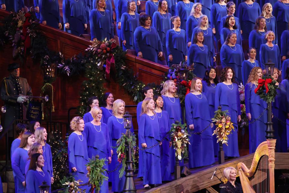 The Tabernacle Choir at Temple Square and Orchestra at Temple Square perform during their annual Christmas Concerts at the Conference Center in Salt Lake City on Thursday, Dec. 14, 2023. | Jeffrey D. Allred, Deseret News