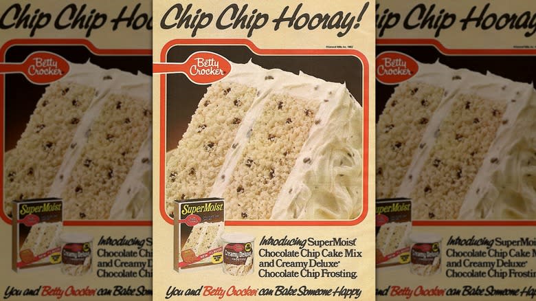 Betty Crocker Chocolate Chip Cake ad