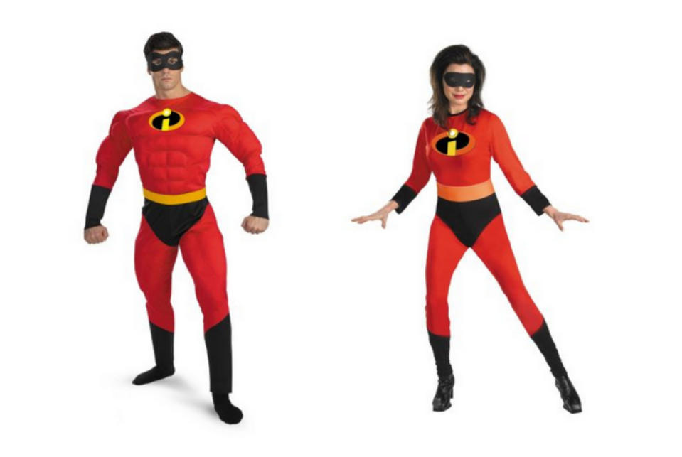 Mr. and Mrs. Incredible from The Incredibles movie Halloween costume