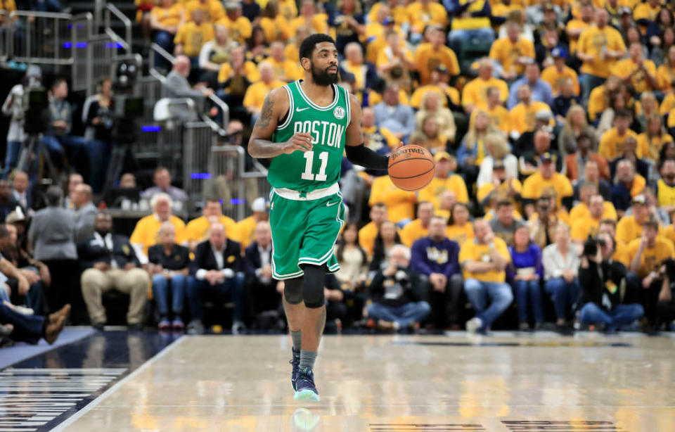 Kyrie Irving might be the best closer in the playoffs thus far. (Getty Images)