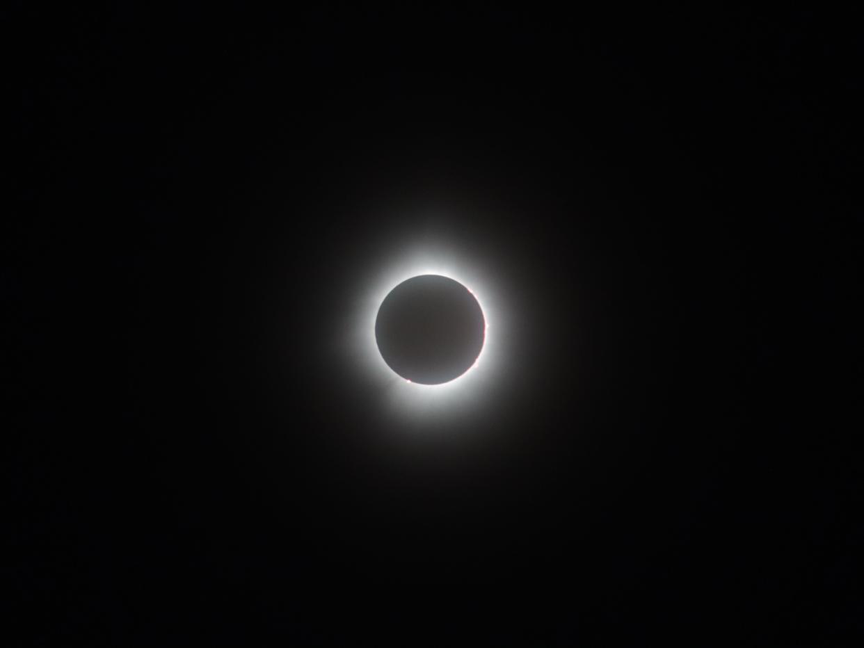 Totality of the solar eclipse is seen Monday in Toledo.