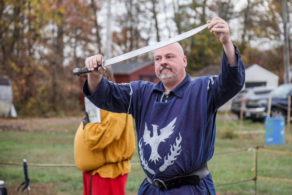 Phoenix Sword displayed their skills at the Delaware Renaissance Faire on Sunday, Nov. 6, 2022, in Townsend.