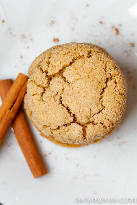 <strong>Get the <a href="http://arismenu.com/chai-spiced-snickerdoodles-vegan/">Chai Spiced Snickerdoodles recipe</a> from Ari's Menu</strong>