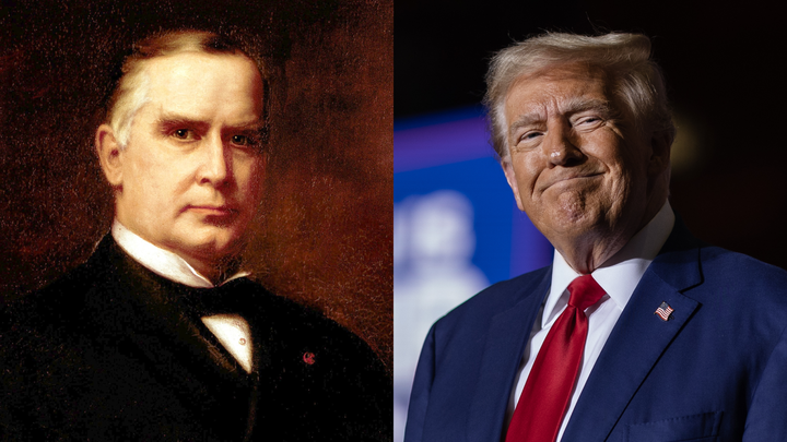 William McKinley and Donald Trump (McKinley photo: History/Universal Images Group via Getty Images; Trump: Scott Olson/Getty Images)