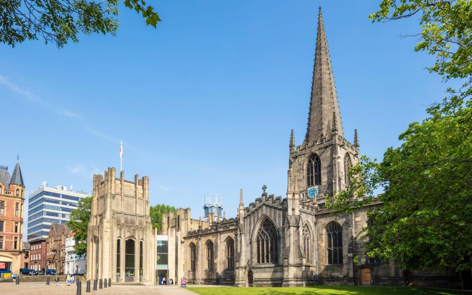 Sheffield cathedral church of st peter and st paul church - Alamy 