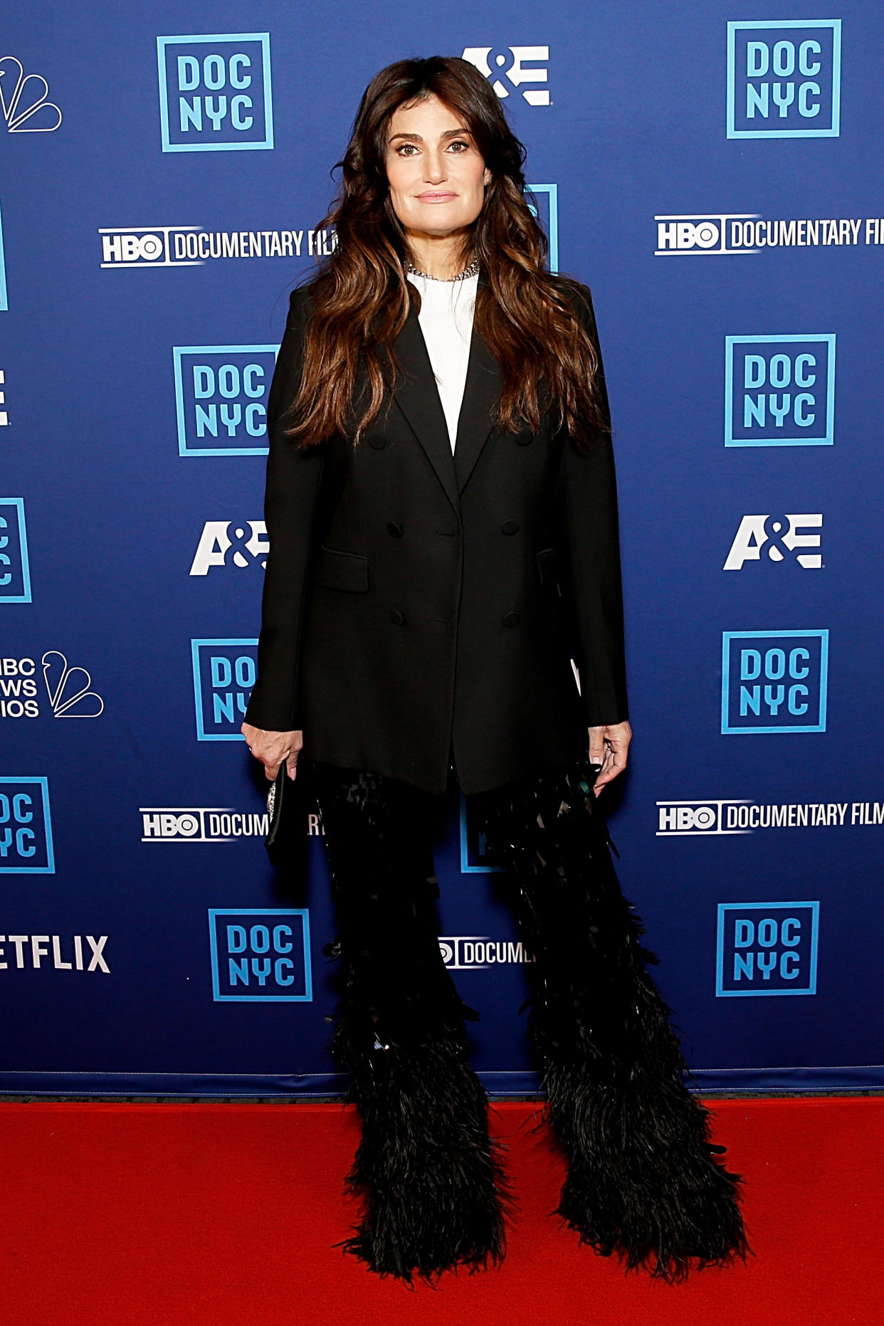 NEW YORK, NEW YORK - NOVEMBER 13: Idina Menzel attends the DOC NYC Premiere of 