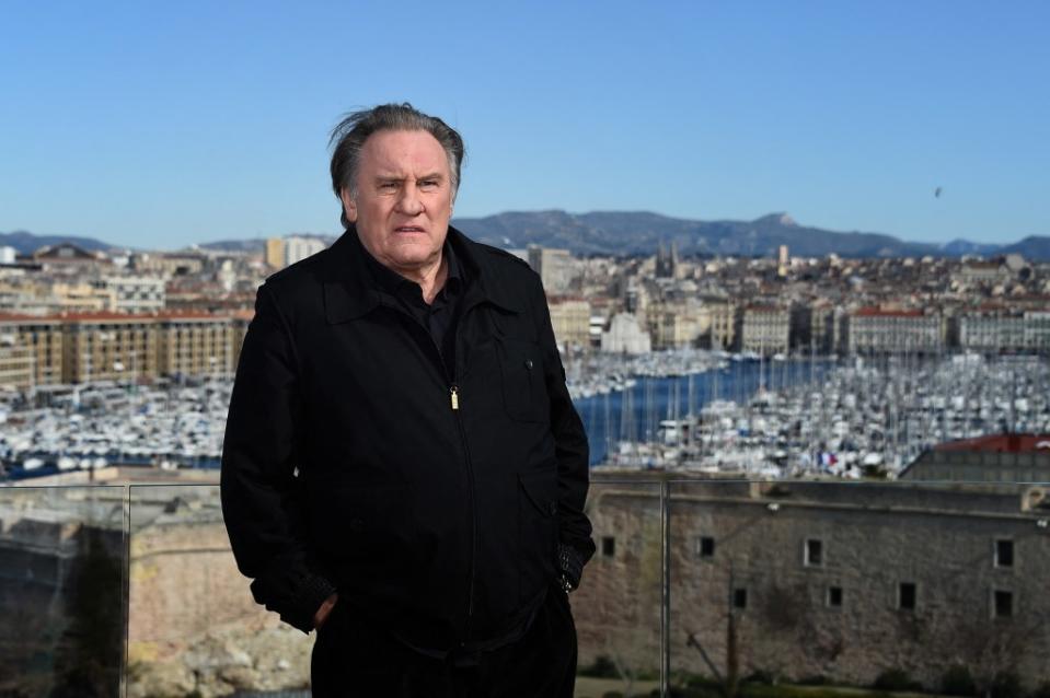 Gerard Depardieu is accused of attacking the so-called “king of paparazzi” outside the popular cafe in Rome, Italy. AFP via Getty Images