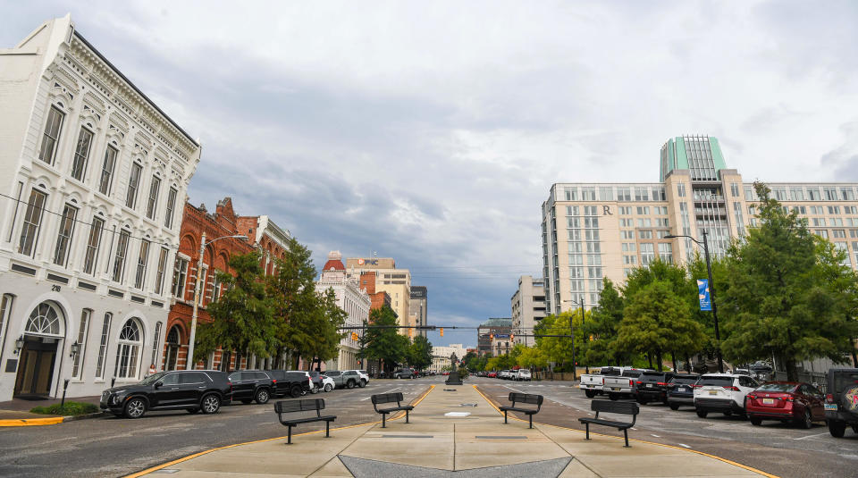 The entrance to the Alabama riverfront in downtown Montgomery, Ala. on Aug. 8, 2023. <span class="copyright">Julie Bennett—Getty Images</span>